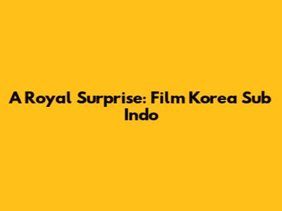 A Royal Surprise: Film Korea Sub Indo