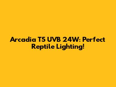 Arcadia T5 UVB 24W: Perfect Reptile Lighting!
