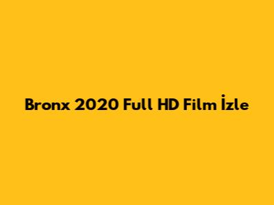 Bronx 2020 Full HD Film İzle