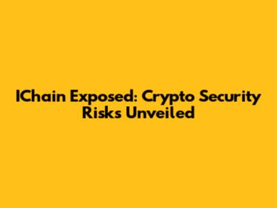 IChain Exposed: Crypto Security Risks Unveiled