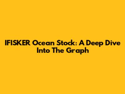 IFISKER Ocean Stock: A Deep Dive Into The Graph