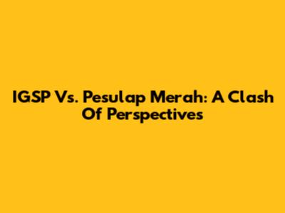 IGSP Vs. Pesulap Merah: A Clash Of Perspectives