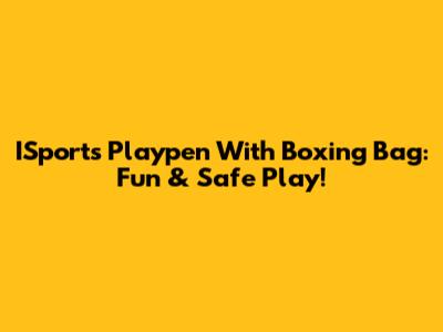 ISports Playpen With Boxing Bag: Fun & Safe Play!