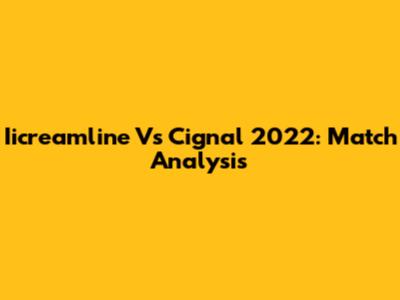 Iicreamline Vs Cignal 2022: Match Analysis
