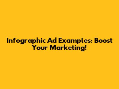 Infographic Ad Examples: Boost Your Marketing!