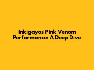 Inkigayo's Pink Venom Performance: A Deep Dive