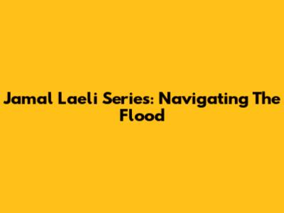 Jamal Laeli Series: Navigating The Flood