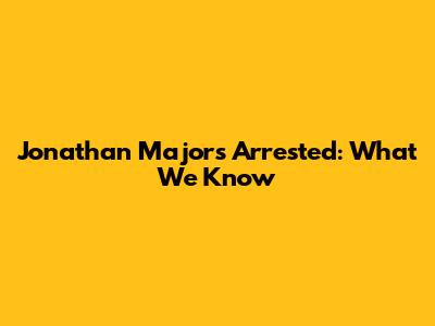 Jonathan Majors Arrested: What We Know