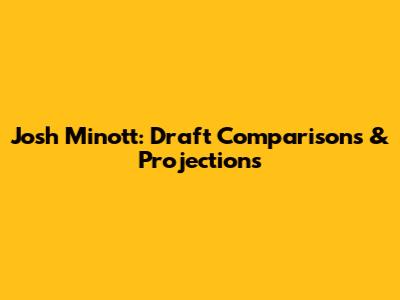 Josh Minott: Draft Comparisons & Projections