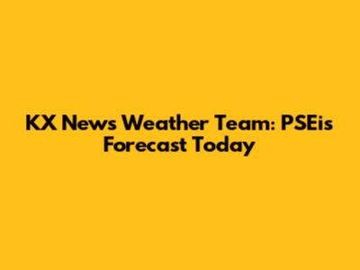 KX News Weather Team: PSEi's Forecast Today