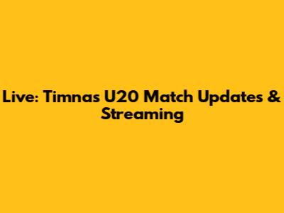 Live: Timnas U20 Match Updates & Streaming