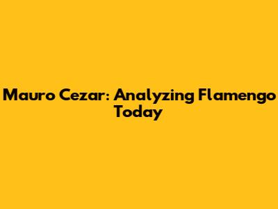 Mauro Cezar: Analyzing Flamengo Today