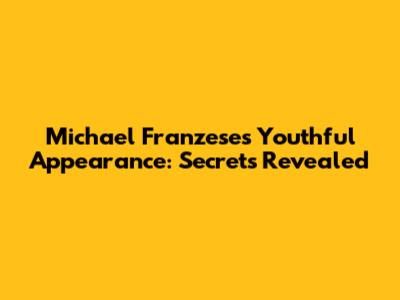Michael Franzese's Youthful Appearance: Secrets Revealed