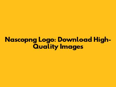 Nascopng Logo: Download High-Quality Images