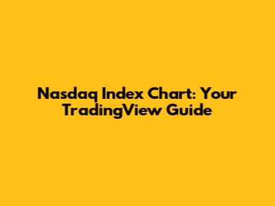 Nasdaq Index Chart: Your TradingView Guide