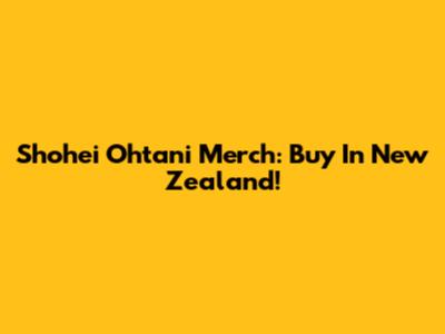 Shohei Ohtani Merch: Buy In New Zealand!