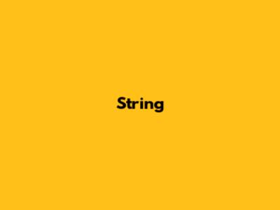String