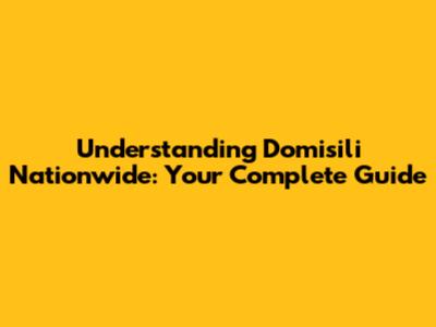 Understanding Domisili Nationwide: Your Complete Guide