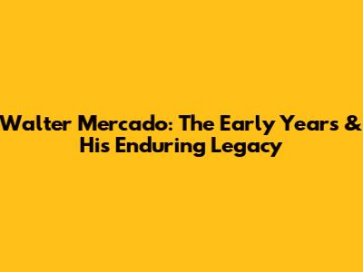 Walter Mercado: The Early Years & His Enduring Legacy